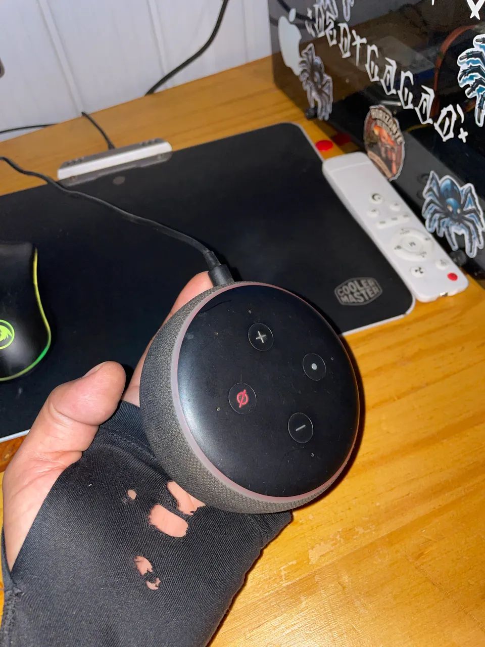 Alto-falante inteligente Amazon Echo Dot de 3ª, cor preta