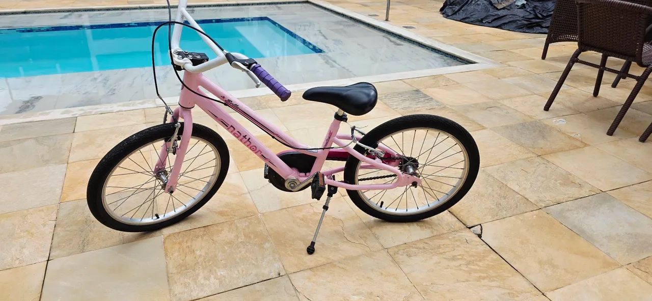 Bicicleta infantil rosa aro 20 - Foto 2