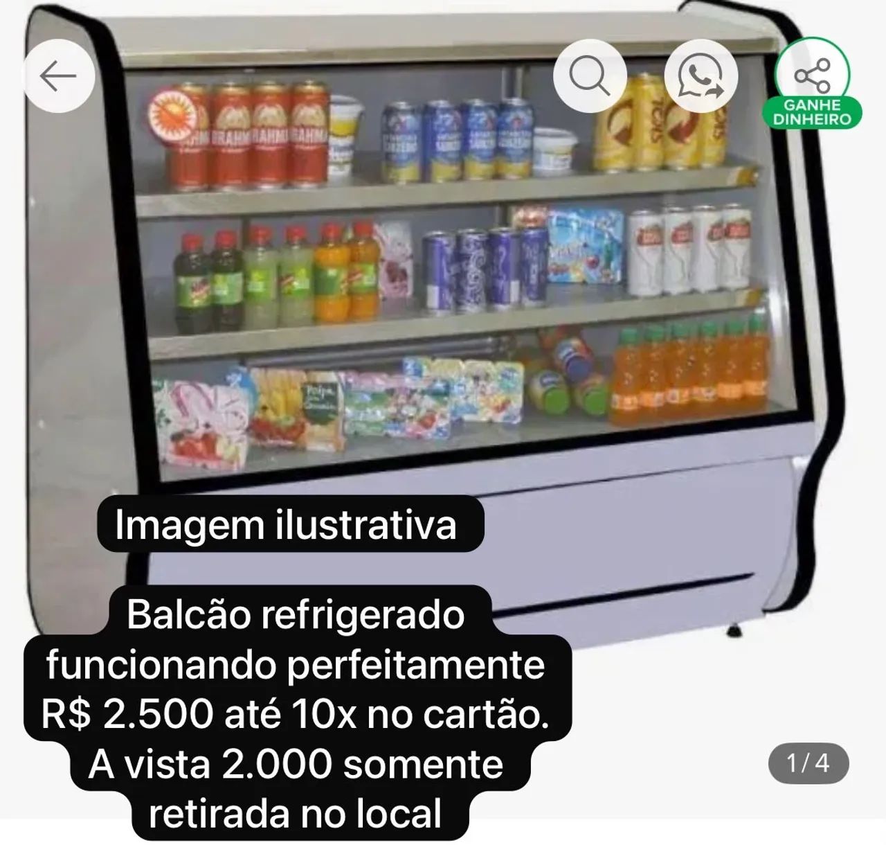 Balcão refrigerado