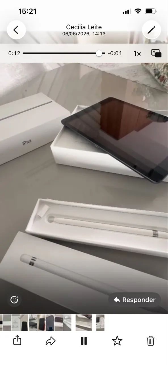 IPAD 8ª GERAÇÃO WI-FI 128 giga com CANETA IPPLE PENCIL MODELO
