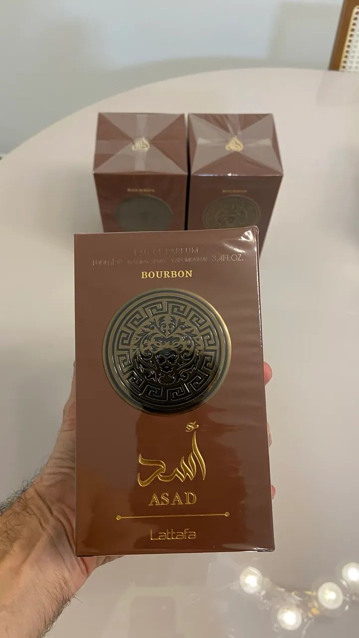 Perfume Árabe Masculino Asad Bourbon Lattafa Eau De Parfum 100ml - Foto 2