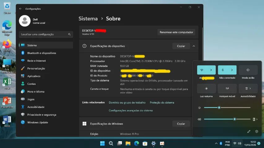 Notebook Dell 10 GB Ram 128 GB SSD i3 - Impecável - Foto 4