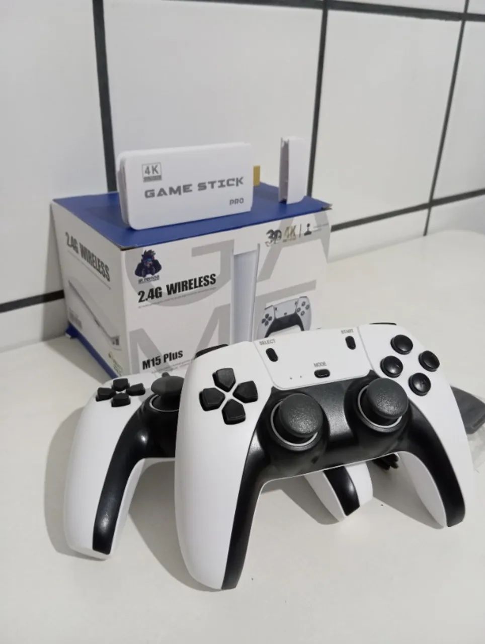 Video Game M15 21Mil Jogos Fácil de Jogar na TV pelo HDMI! 4k Retrô 02 Controles Sem Fio