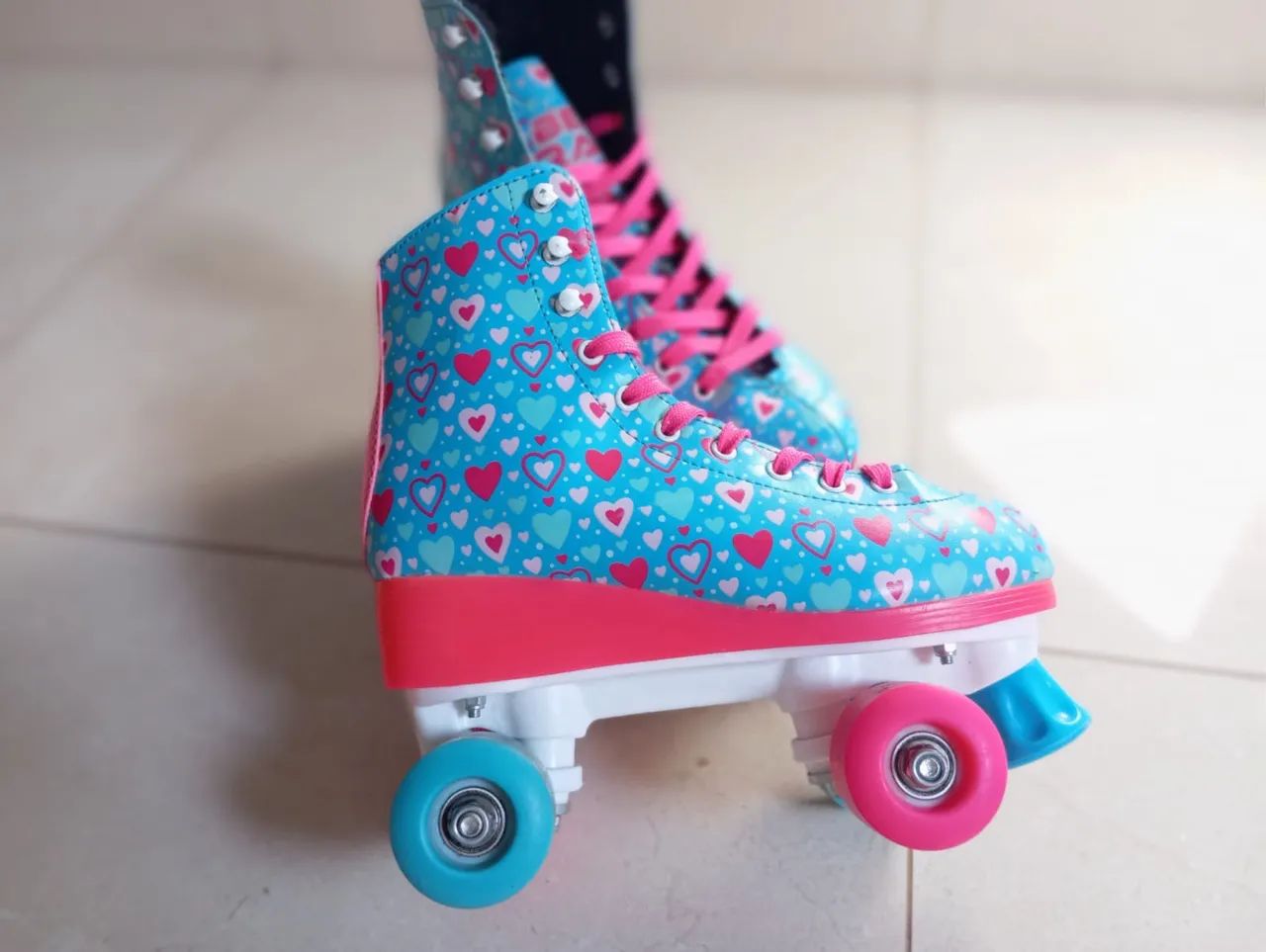 Patins quad com luzes Led - Foto 3