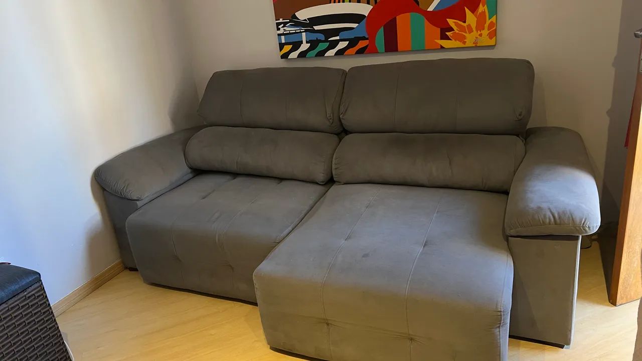 Sofá retrátil 3 lugares - Foto 3