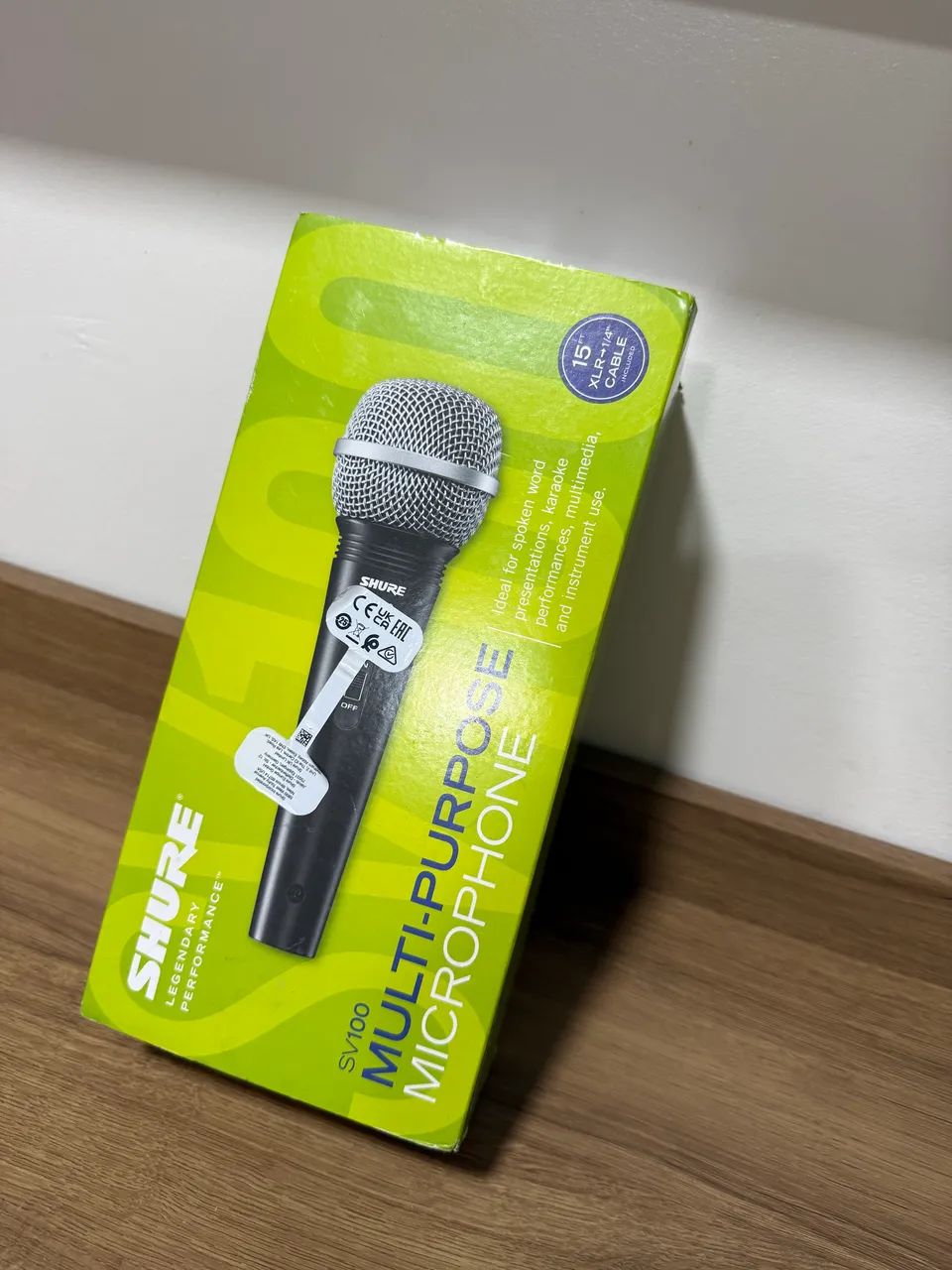 Microfone Shure com fio - Microfones e Gravadores - Alvorada
