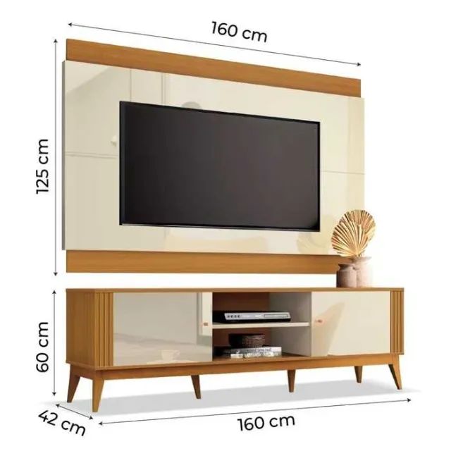 Rack Com Painel Legacy 1.6 Para TV 60 - SUPER OFERTA! - Foto 2