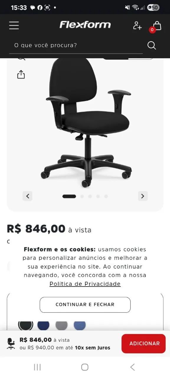 15 cadeiras flexform NR17  - Foto 3