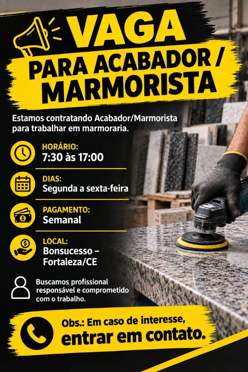 Contratamos marmorista/ acabador - Foto 2