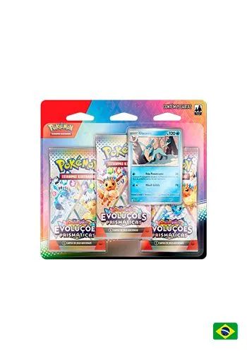 12 Blisters triplo evoluções prismáticas - Glaceon 