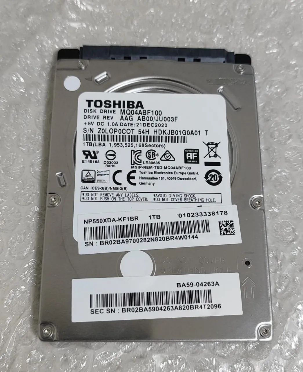 HD note 1Tera - 100%