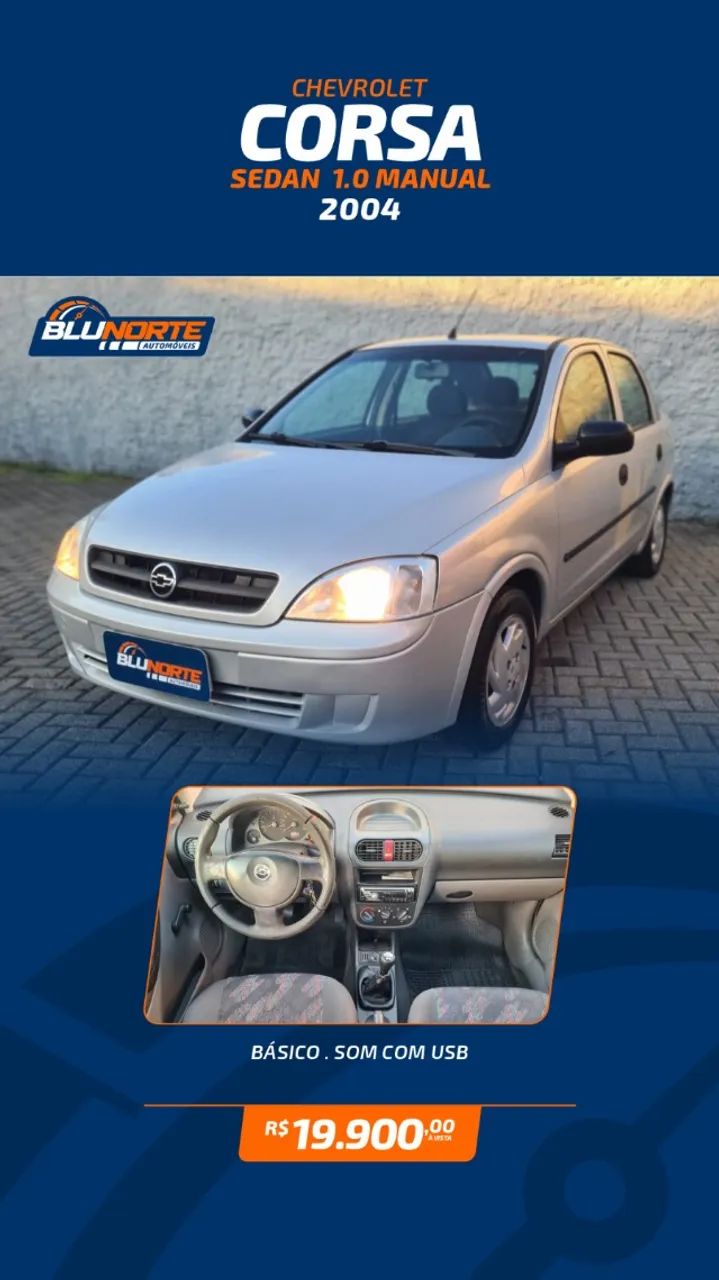 Chevrolet Corsa Corsa Sedan 1.0 MPFI 8V 71cv 4p 2004
