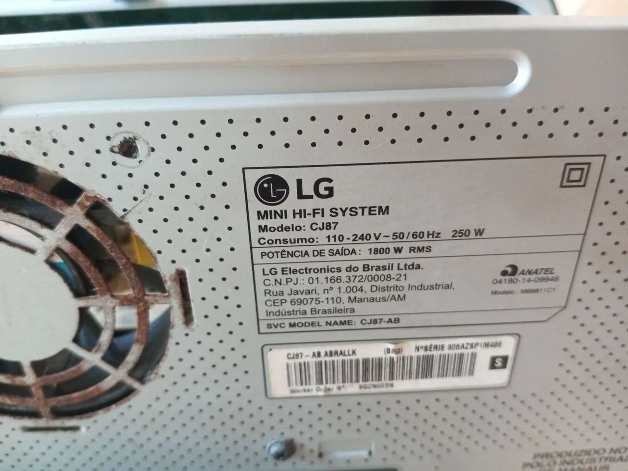 Placa de minisystem LG modelo CJ87 semi nova em bom estado de conservação. - Foto 3