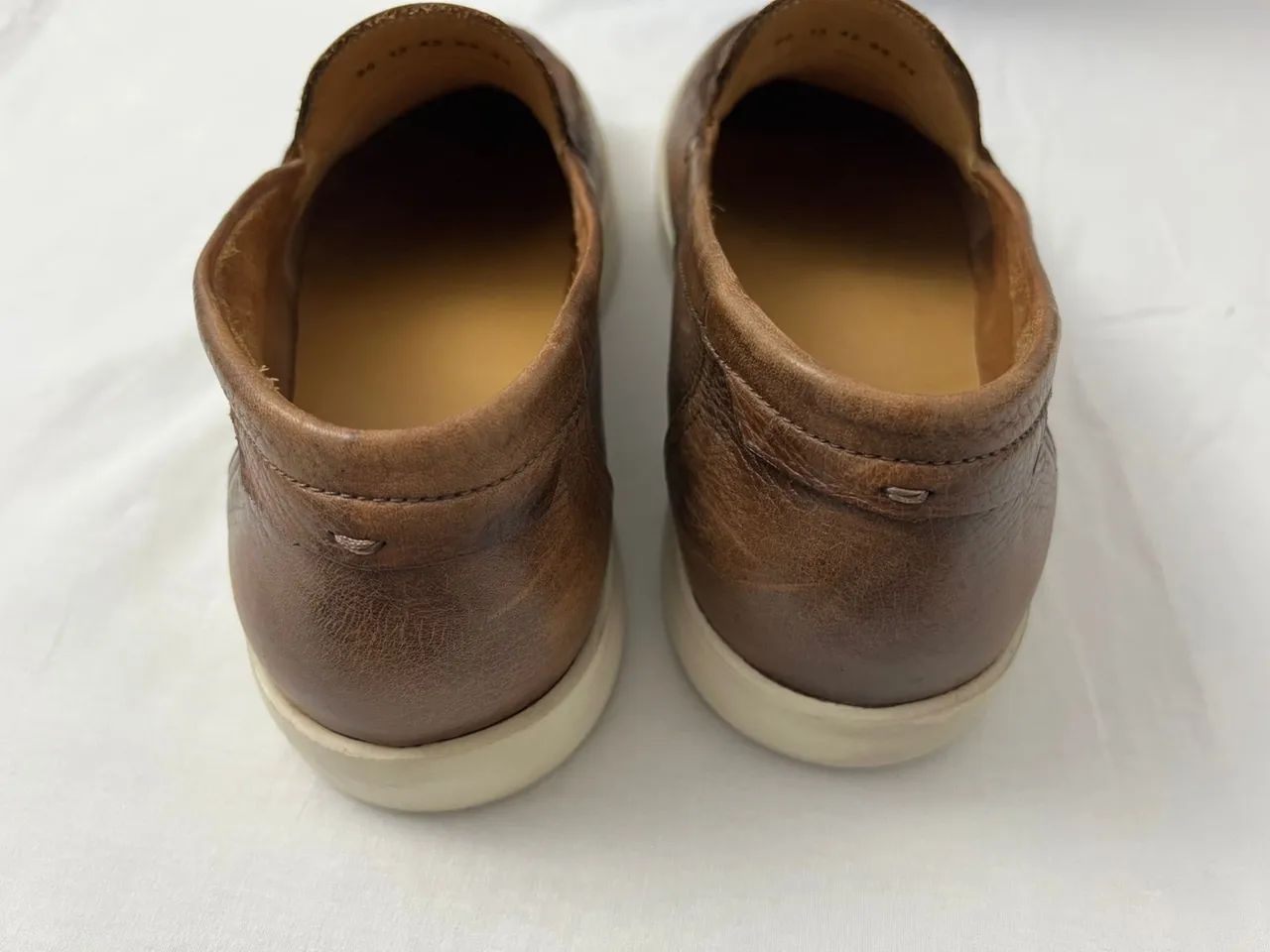 Mocassim Cns Tamanho 42 Couro Marrom Ótimo Estado - Foto 5