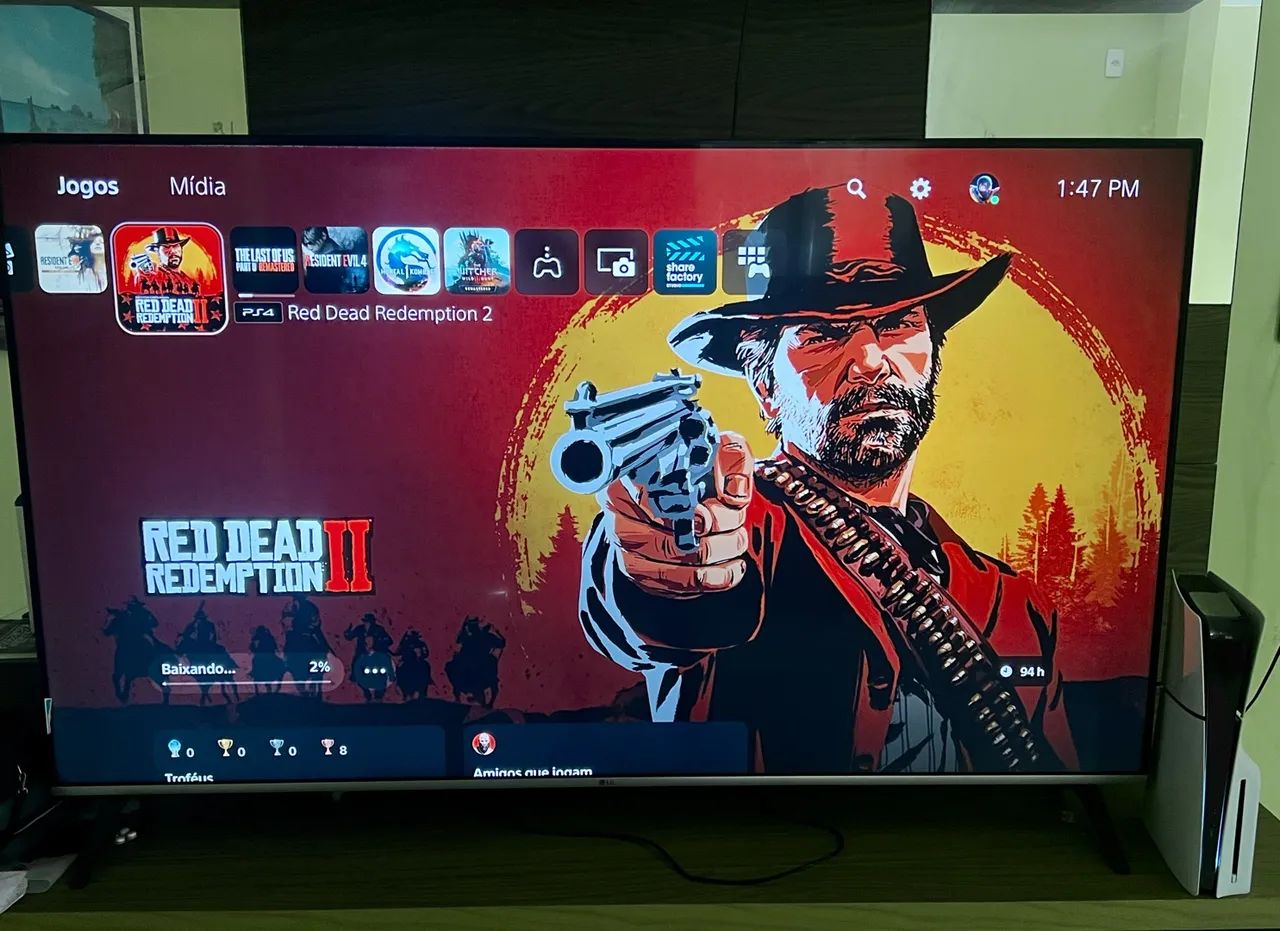 PS5 SLIM COM LEITOR DE DISCO E JOGOS - Foto 5
