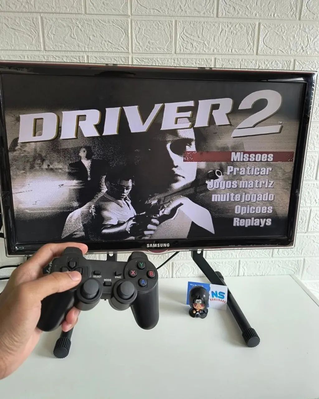 GAME STICK 4K RETRO COM 2 CONTROLES E 10.000 JOGOS - Foto 4