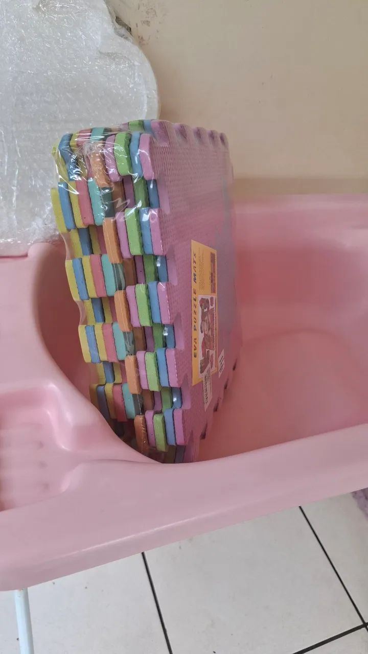 Banheira com suporte + Emborrachado de EVA + Nuvem de MDF. R$140 Reais. - Foto 2