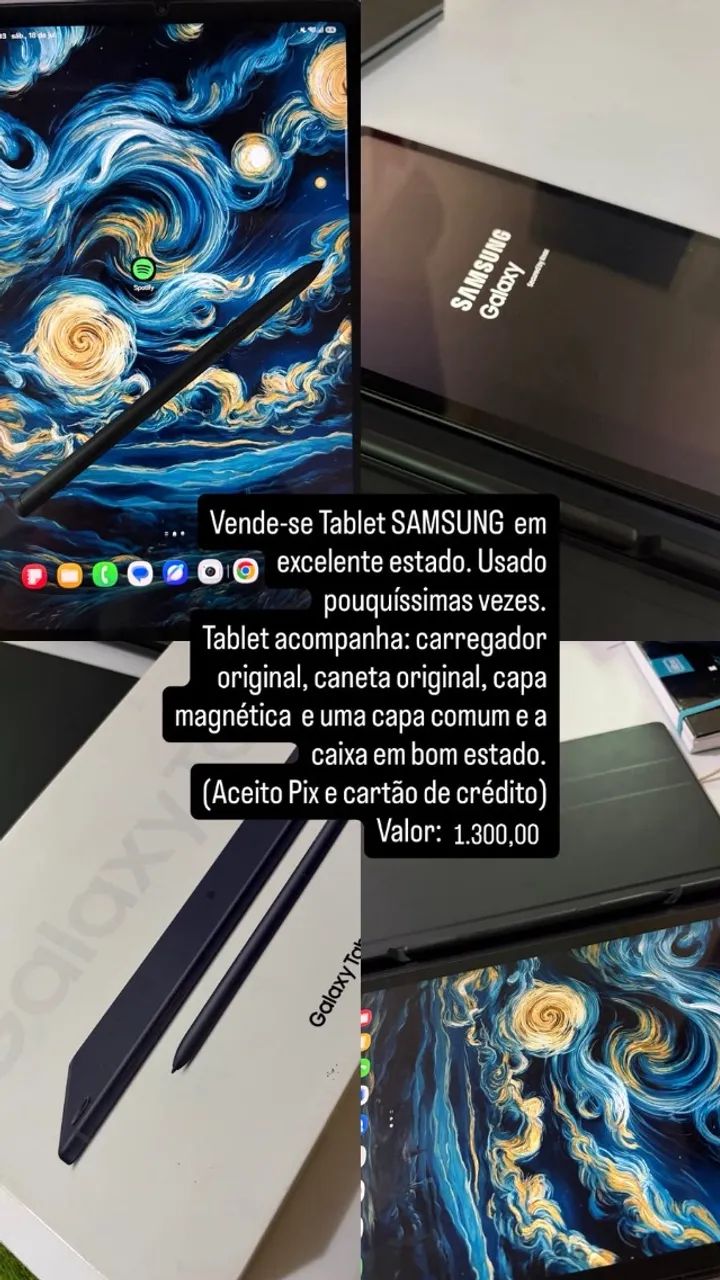 Vende se tablet S6 lite semi novo usado poucas vezes. - Foto 5