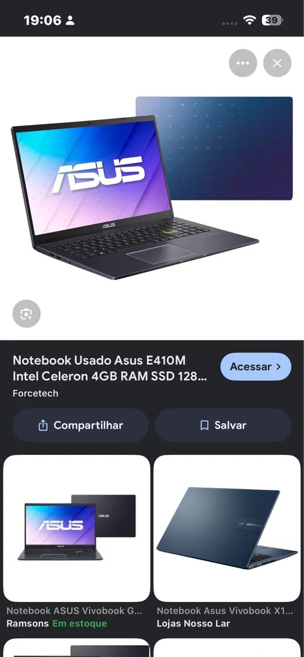 Notebook Asus  - Foto 2