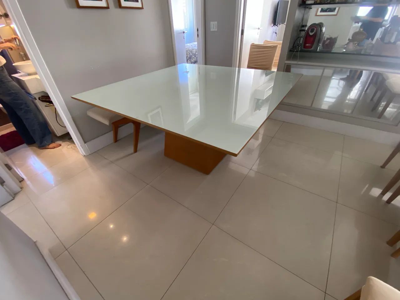 Mesa de 1.50 m quadrados, Chique - Foto 2