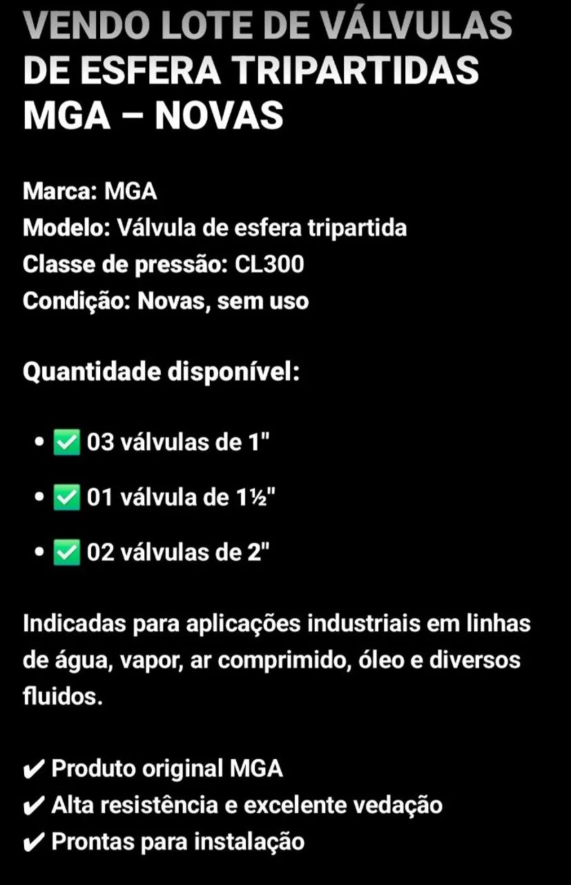 Valvula tripartida MGA S1000  - Foto 3