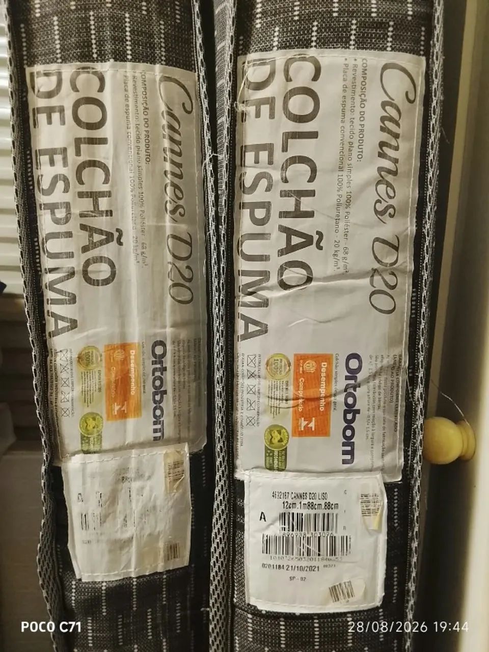 colchão D20 Solteiro em bom estado - Foto 4