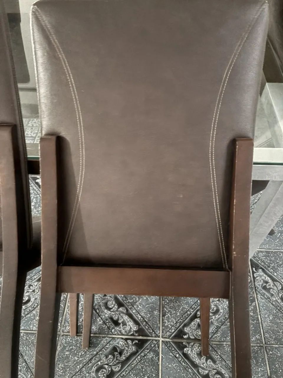 Mesa de jantar Aço com madeira 5 lugares