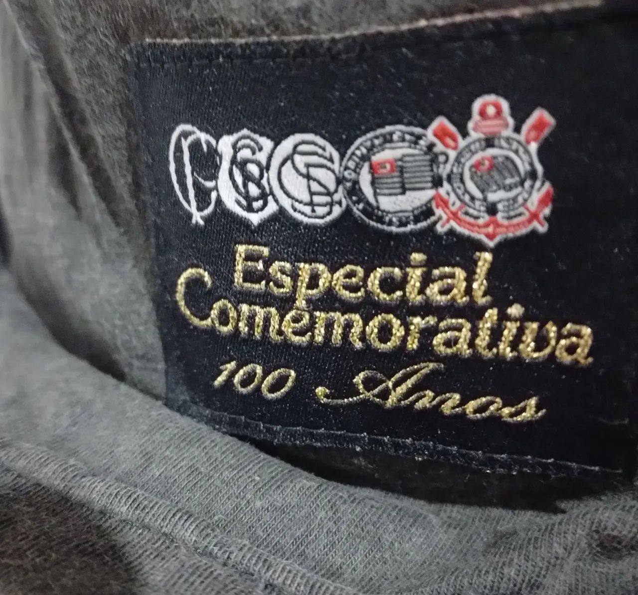 Camisa retrô comemorativa Corinthians 100 anos.  - Foto 5