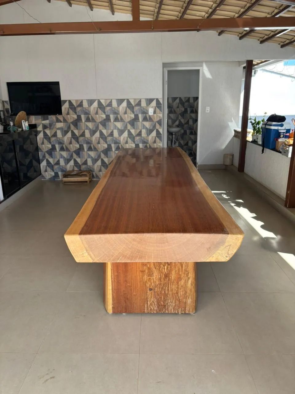 Mesa de madeira Jatobá