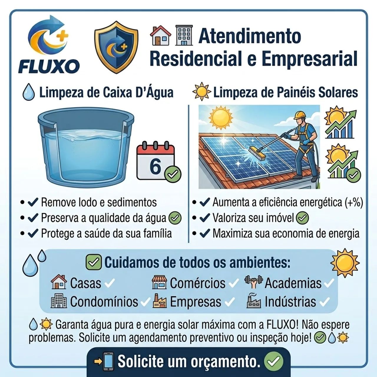 Limpeza de caixa d?água e painel solar  - Foto 3