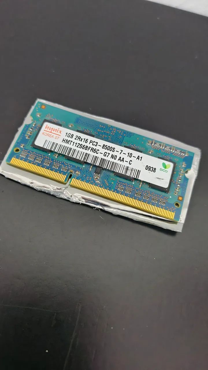 Memoria de notebook DDR3 1gb