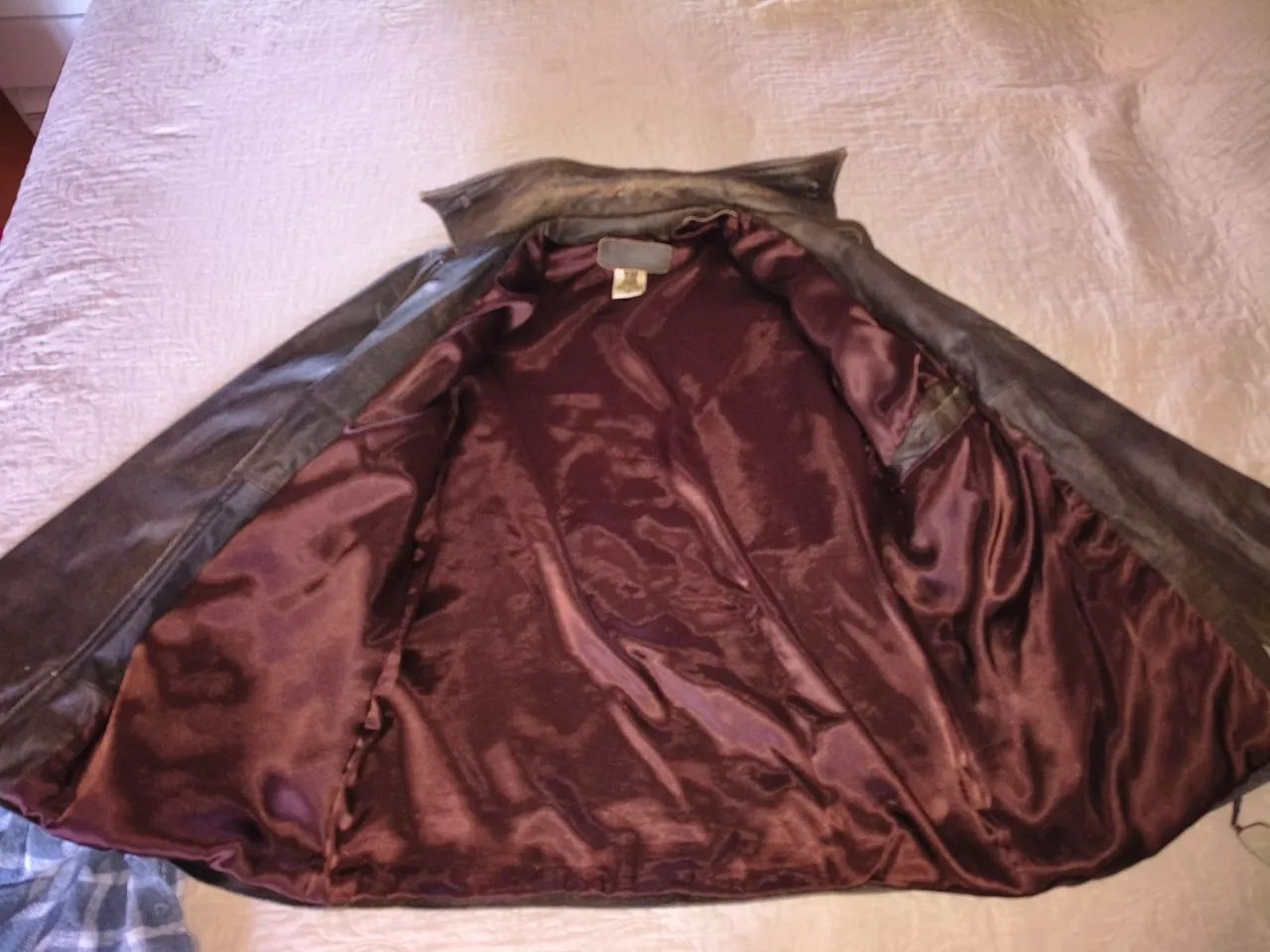 Jaqueta de couro legítimo Blu leather