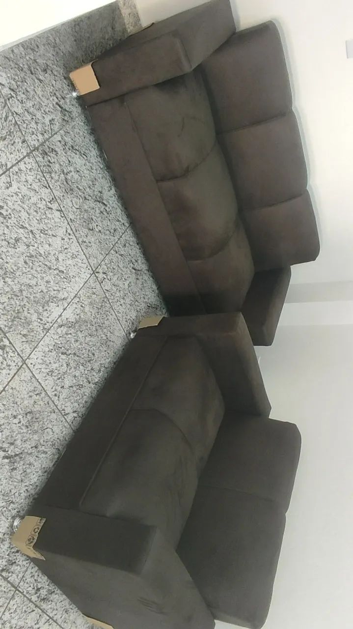 Sofá 2 e 3 lugares Material suede D33 Resistente Confortável Promoção | Parcelamos