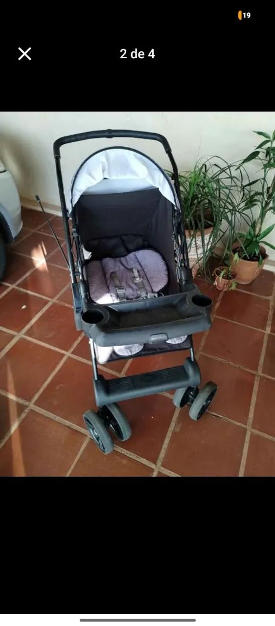Carrinho e bebê conforto  - Foto 4