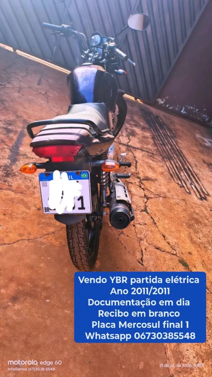 YBR partida elétrica  - Foto 5