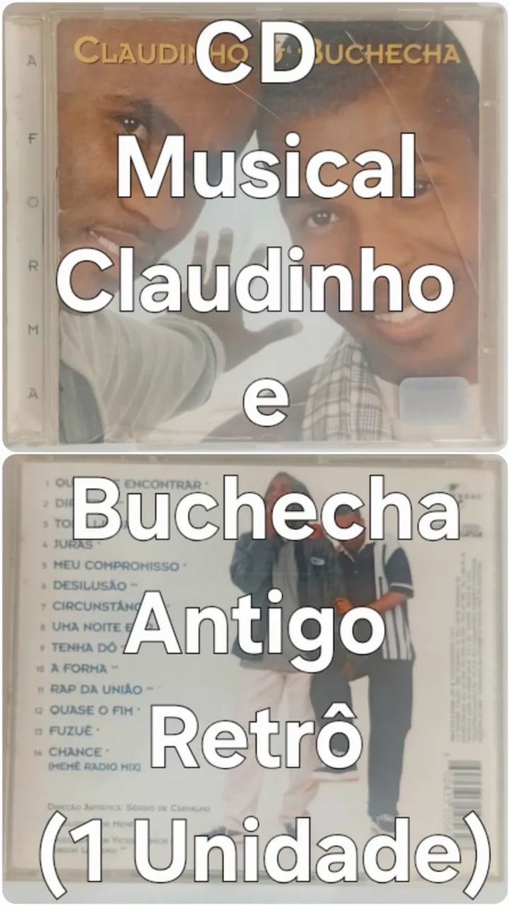 CD Musical Claudinho e Buchecha Antigo