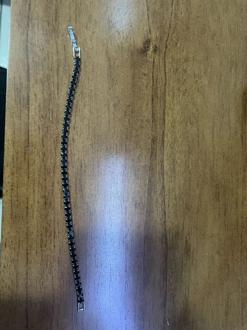 Pulseira riviera- zirconia preta