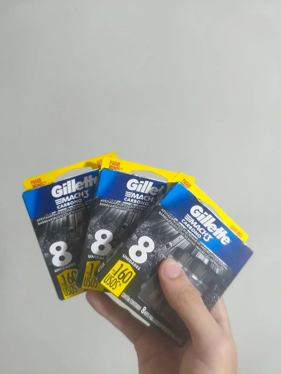 Gillette Mach 3 Carbono - 8 Lâminas
