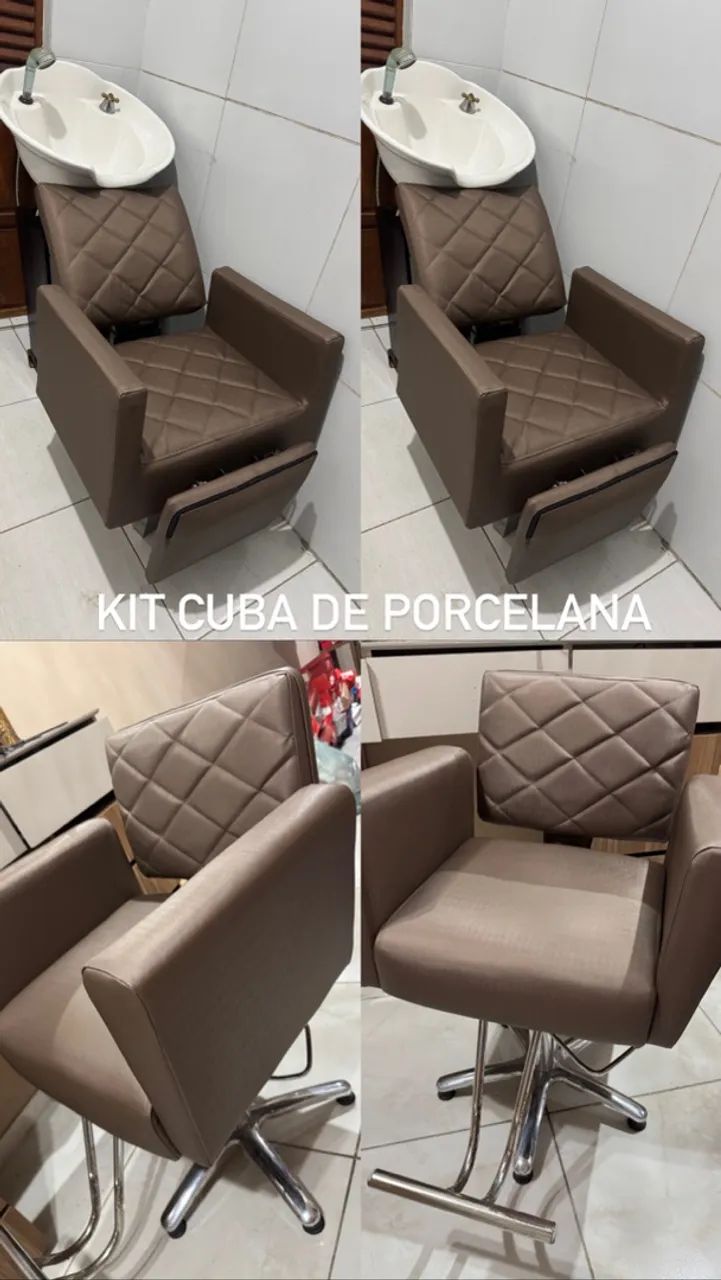 Kit cadeira e lavatório 
