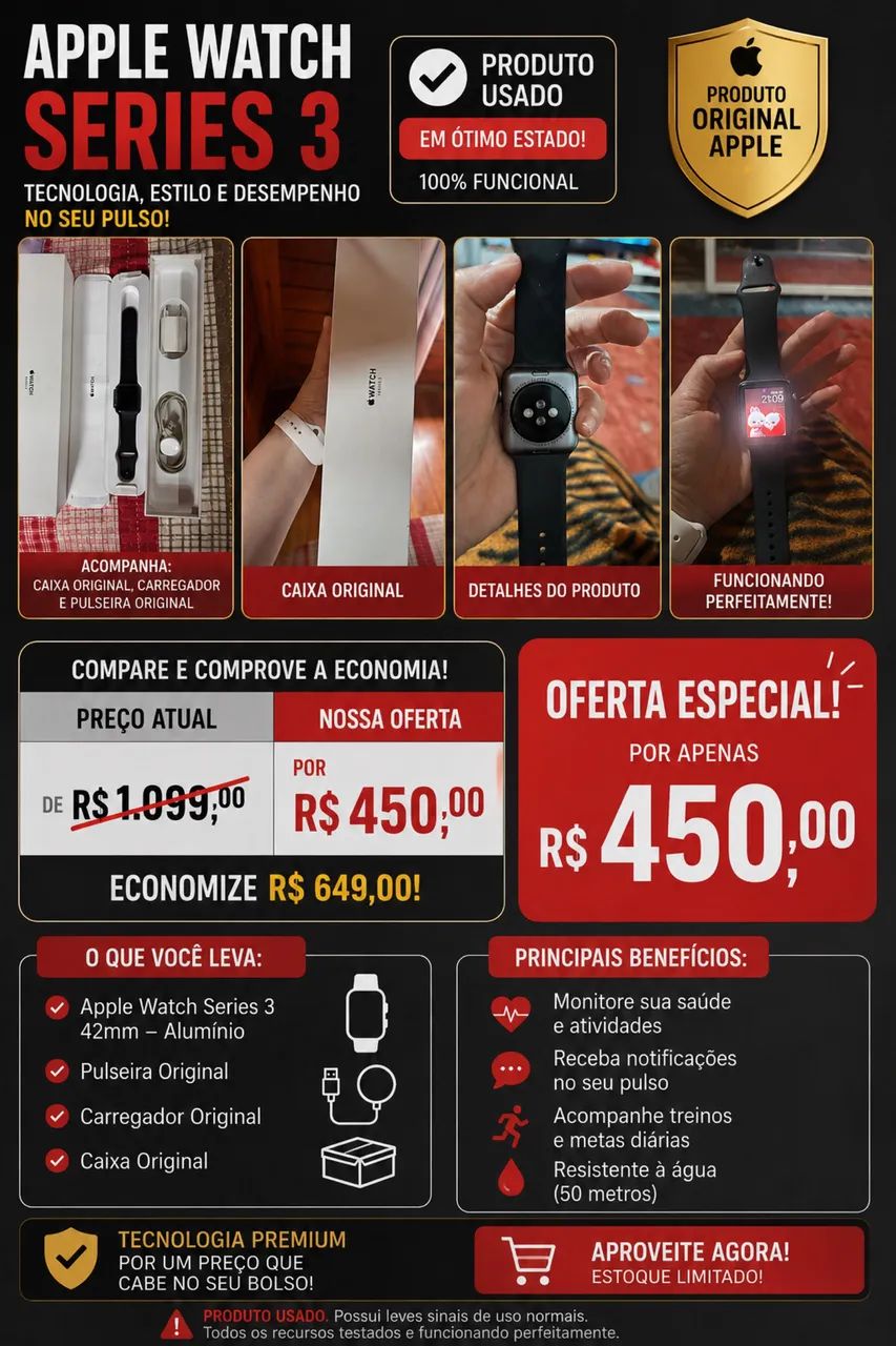 Apple Watch série 3 - Foto 2