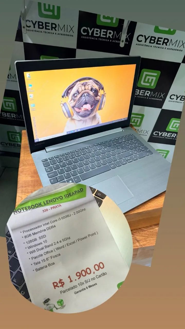 NOTEBOOK LENOVO IDEAPAD 330- PRATA 