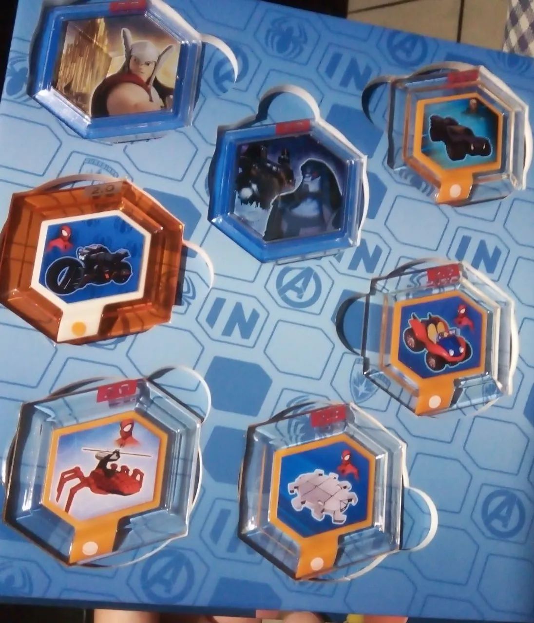 Disney Infinity Discos do Poder Tubo Portátil Vingadores Álbum de Discos Marvel Pôster PS4 - Foto 6