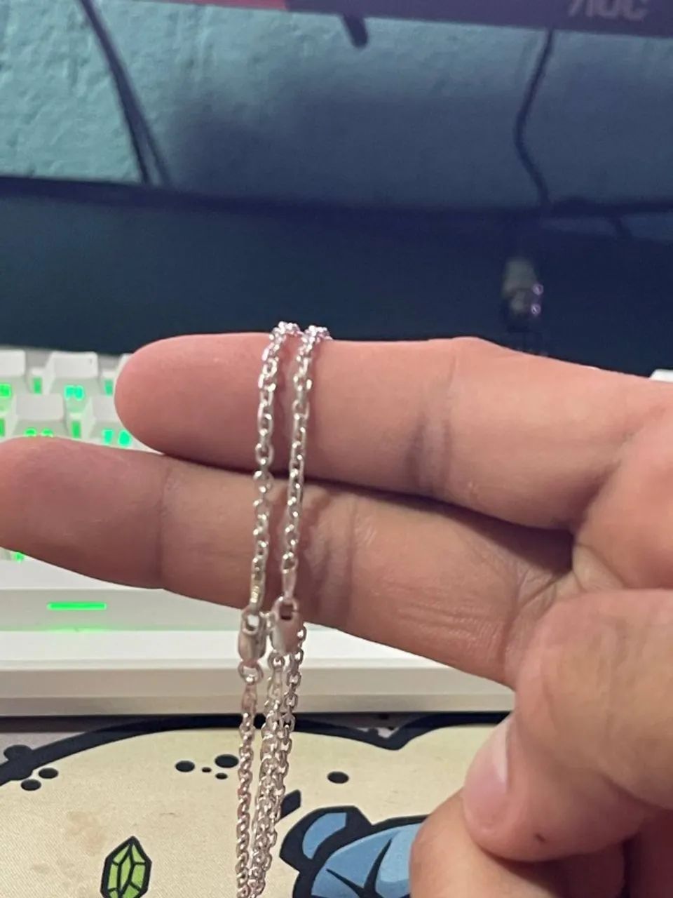 Pulseira de prata Unisex - Foto 3