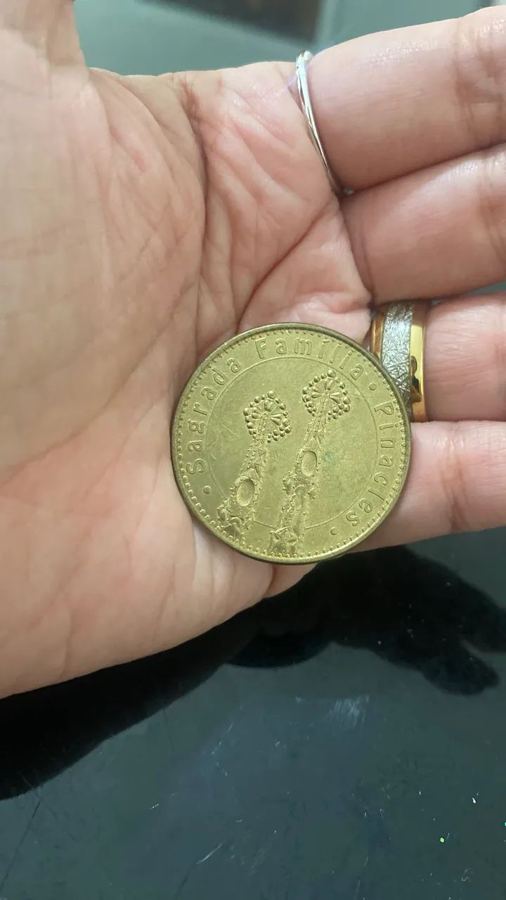Moeda medalha sagrada de Barcelona 