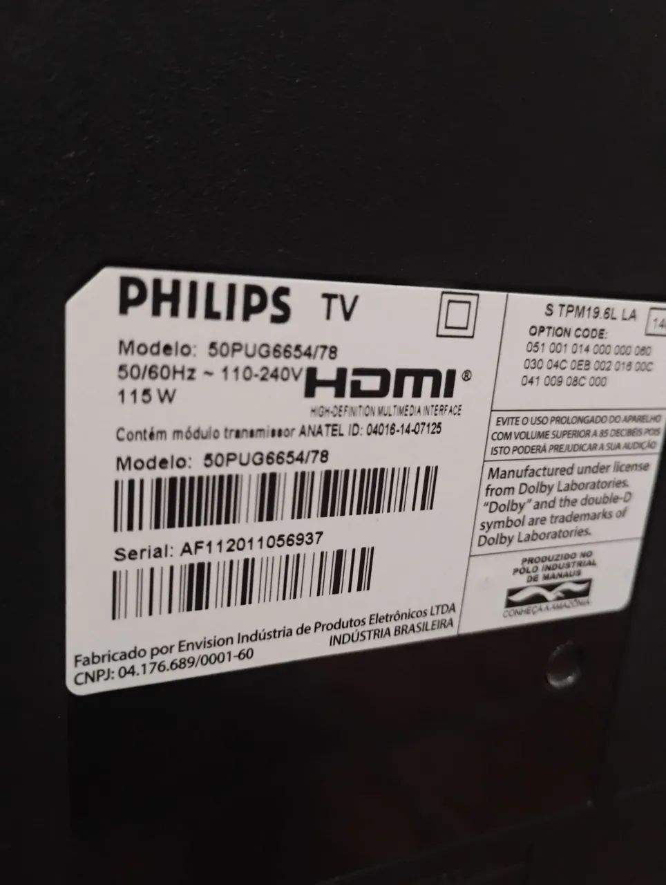 TV SMART PHILIPS 50 POLEGADAS COM DEFEITO  - Foto 4