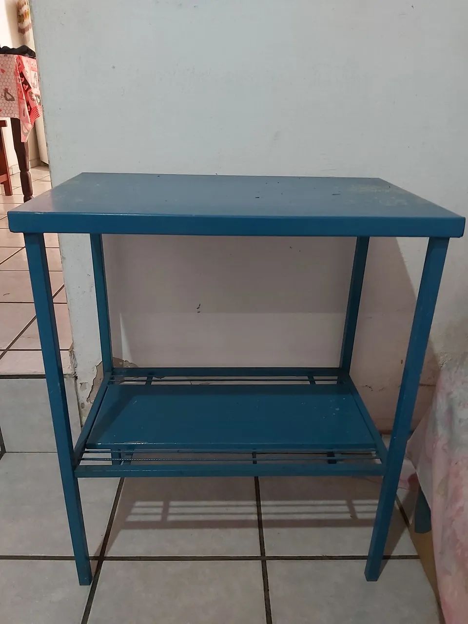 Mesa de inox reforçada com 2 partes