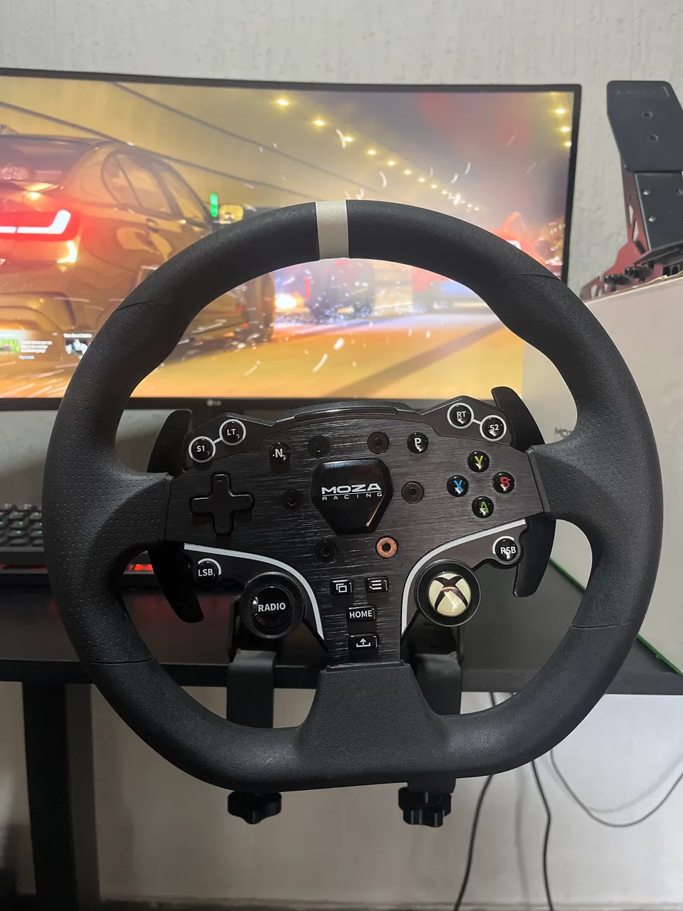 KIT Base Moza R9 V3 + Pedais SR-P + Volante Moza Esx - Peças e