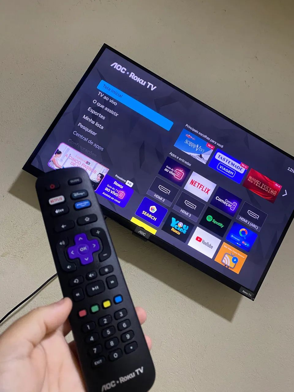 Tv 32 1 mês de uso tem nota fiscal 