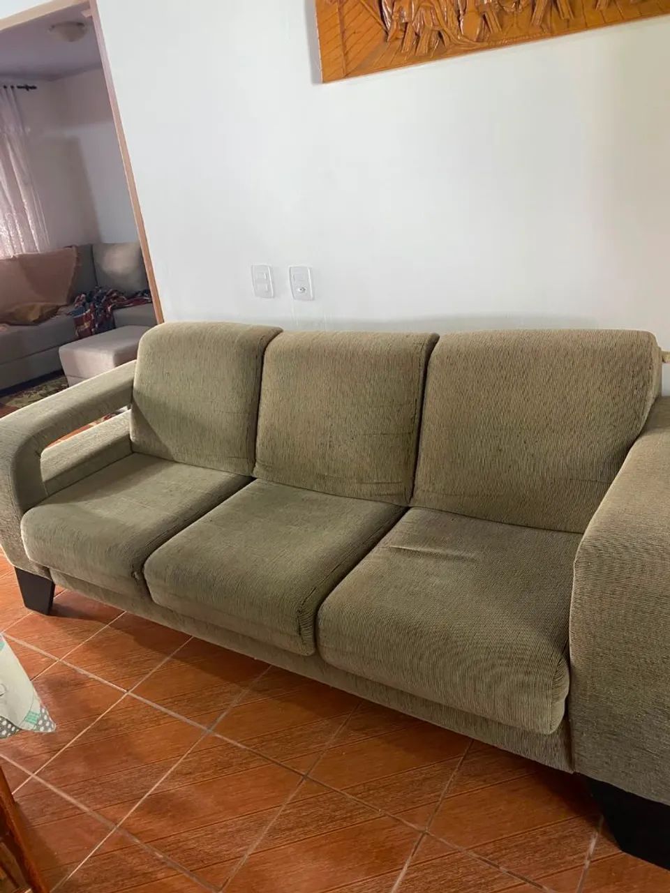 Sofá Retrátil 3 lugares 
