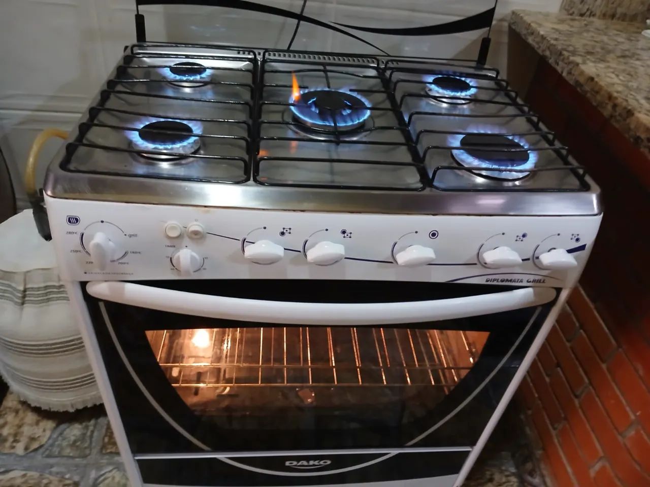 Fogão Dako Diplomata 5 bocas com grill - Foto 2